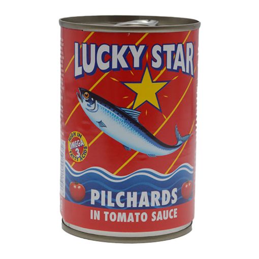 Picture of LUCKY STAR PILCHARDS IN TOMATO SAUCE 425GM