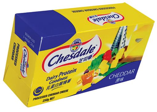 Picture of CHESDALE PROCESSED CHEDDAR CHEESE BLOCK 250G