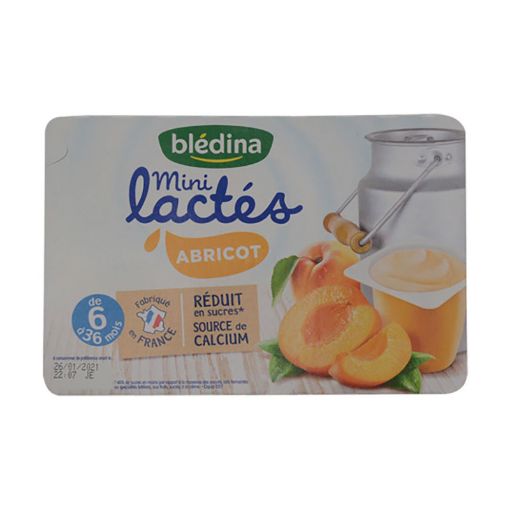 Picture of BLEDINA MINI LACTES APRICOT X6 55G