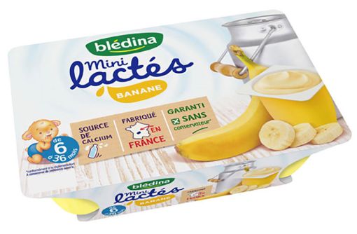 Picture of BLEDINA MINI LACTES BANANE X6 55G