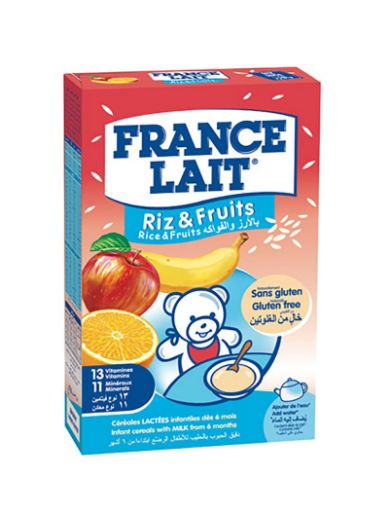 Picture of FRANCE LAIT CEREALE LACTE RIZ FRUIT 250G