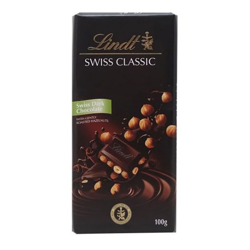 Picture of LINDT SWISS DARK HAZELNUT 100G