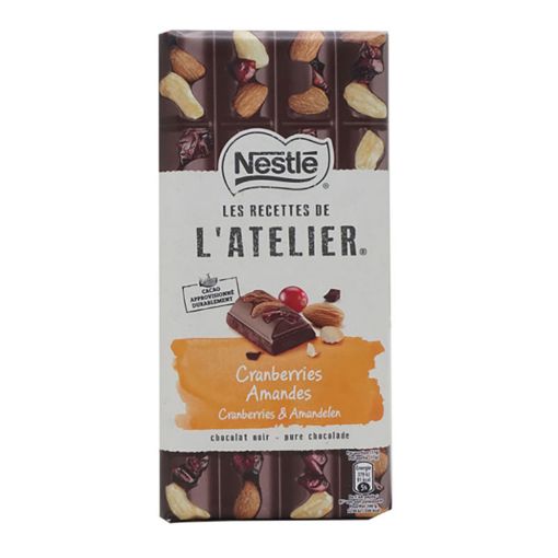 Picture of NESTLE LRDA NOIR CRANBERRIES AMANDES 170G