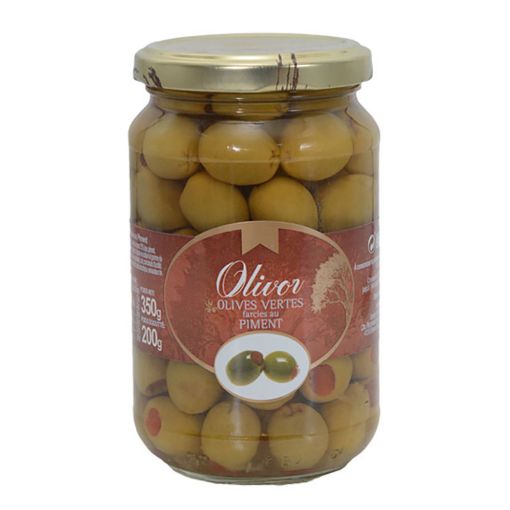 Picture of OLIVOR GREEN OLIVES STUFFED WITH PIMIENTO 350G