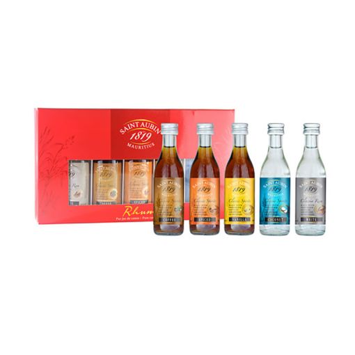 Picture of SAINT AUBIN COFFRET RUM MINIATURE CLASSIC 40% 5X50ML