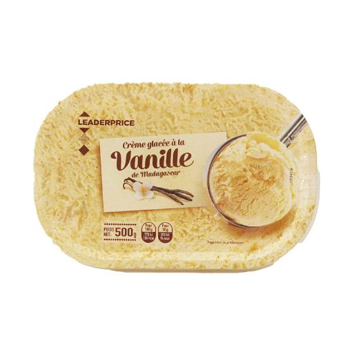 Picture of LEADER PRICE CRÈME GLACEE VANILLE BOURBON 500G