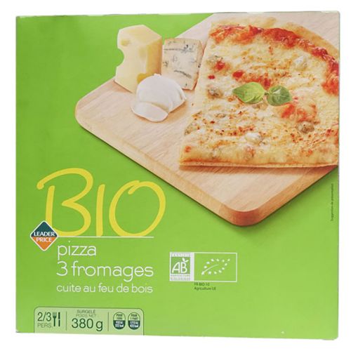 Picture of LEADER PRICE PIZZA BIO 3 FROMAGES 380G