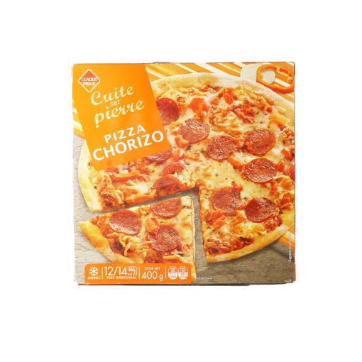 Picture of LEADER PRICE PIZZA CUITE SUR PIERRE CHORIZO 400G