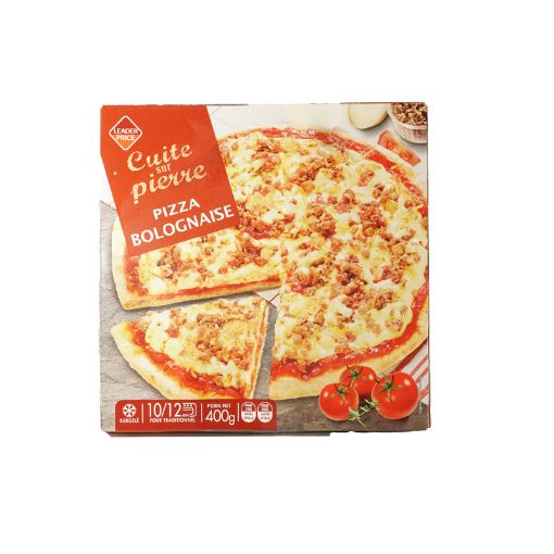 Picture of LEADER PRICE PIZZA CUITE SUR PIERRE BOLOGNAISE 400G