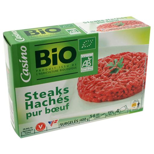 Picture of LEADER PRICE BIO STEAKS HACHES 15% MG 400G