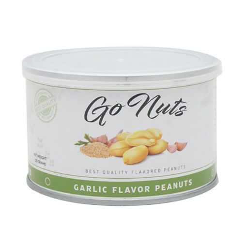 Picture of GO NUTS CANNED PEANUTS GARLIC 125G