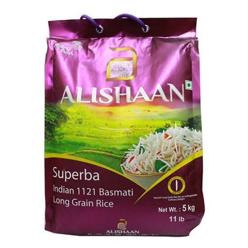 Picture of ALISHAAN SUPERBA BASMATI RICE 1121 5KG