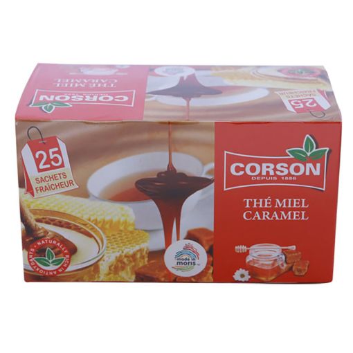 Picture of CORSON MIEL CARAMEL TEA BAGS X 25  50GMS