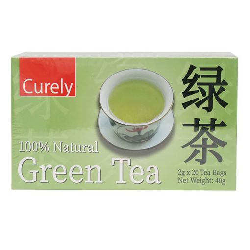 Picture of CURELY GREEN TEA BAGS 2 X 20GMS