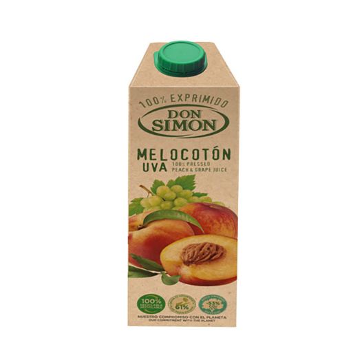 Picture of DON SIMON 100% PRESSED PEACH & GRAPE JUICE 1LT