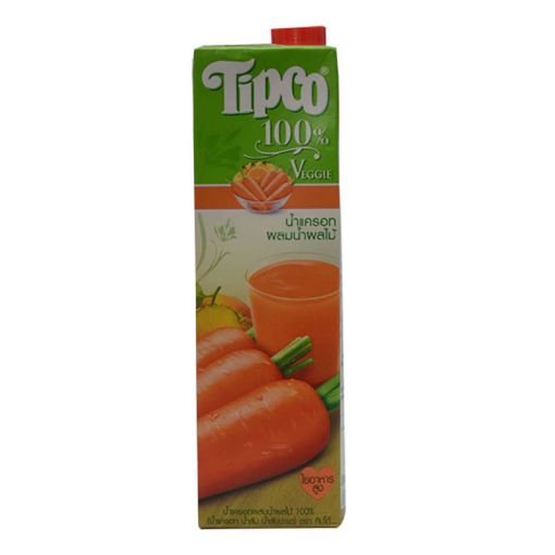 Picture of TIPCO JUICE 100% VEGGI CARROT AND MIXED FRUIT 1LT