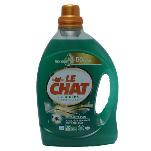 Picture of LE CHAT LESSIVE LIQUIDE MACHINE MACHINE HUILE ESSENTIEL 2 5L