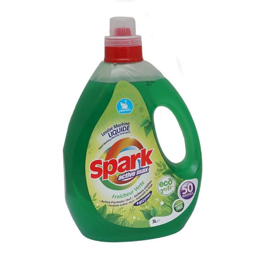 Picture of SPARK LESSIVE LIQUIDE MACHINE FRAICHEUR VERTE  3L