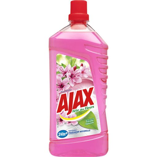 Picture of AJAX FETE DES FLEURS NETTOYANT MENAGER CERISIER ORIGINE NATURELLE 1 25L