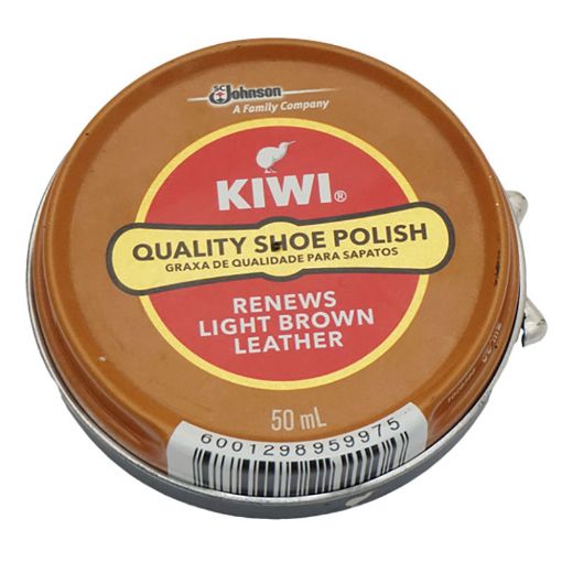 Picture of KIWI SHOES POLISH LIGHT BROWN 50ML