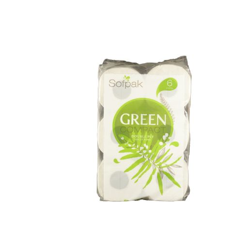 Picture of SOFPAK GREEN COMPACT PAPIER TOILETTE X6