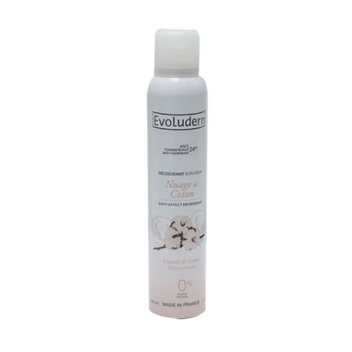 Picture of EVOLUDERM DEODORANTS SPRAY DOUCEUR NUAGE DE COTON 200ML