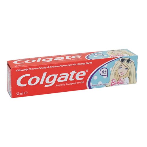 Picture of COLGATE DENTIFRICE JUNIOR SMILES BARBIE 6ANS PLUS 50ML