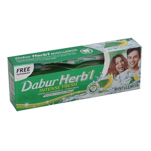 Picture of DABUR HERBAL TOOTHPASTE MINTLEMON GEL 140G