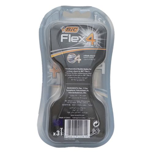 Picture of BIC FLEX 4  RASOIRS HOMME X 3 BLISTER