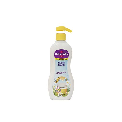 Picture of BEBECALIN LAIT DE TOILETTE AUX EXTRAITS DE MIEL AVEC POMPE 400ML