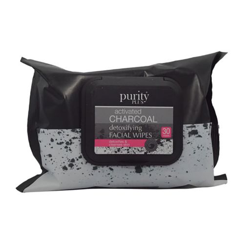 Picture of PURITY PLUS CHARCOAL FACIAL 30 WIPES