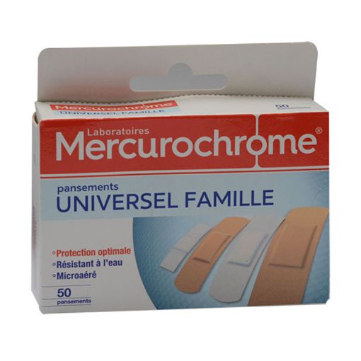 Picture of MERCUROCHROME PANSEMENT UNIVERSEL FAMILLE 50PCS