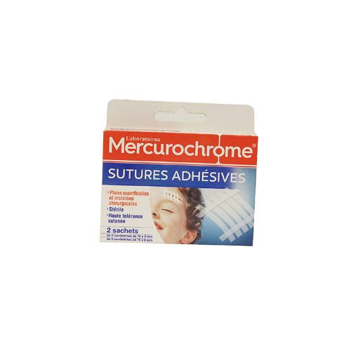 Picture of MERCUROCHROME PANSEMENT SUTURES ADHES 16 PCS