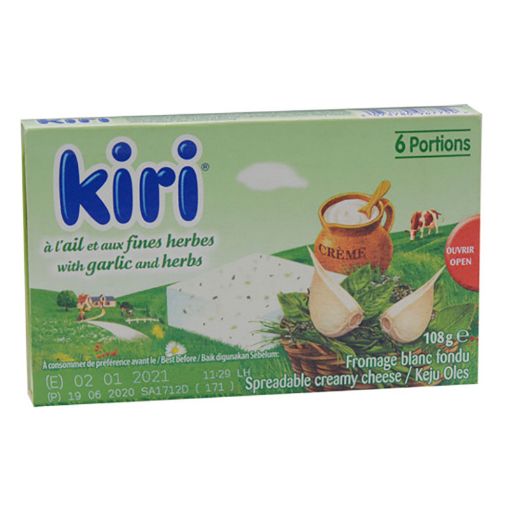 Picture of KIRI 6 PORTIONS AIL & FINES HERBES 108G