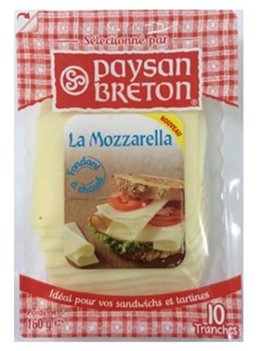 Picture of PAYSAN BRETON TRANCHE MOZZARELLA 160G