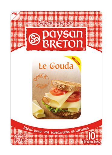 Picture of PAYSAN BRETON TRANCHE GOUDA 160G