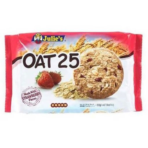 Picture of JULIE S OAT 25 STRAWBERRY 200G