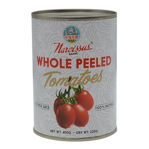 Picture of NARCISSUS WHOLE PEELED TOMATO 400GMS