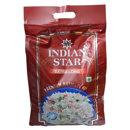 Picture of INDIAN STAR BASMATI RICE EXTRA LONG 5KG