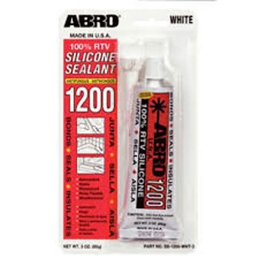 Picture of ABRO SILICONE SEALANT WHITE 3 OZ