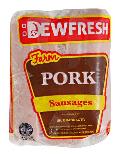 Picture of DEWFRESH PORK SAUSAGES 450G