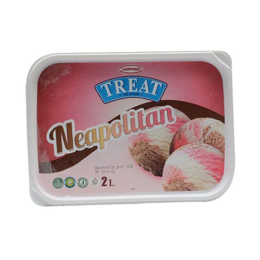 Picture of DAIRYMAID TREAT ICE CREAM NEAPOLITAIN 1.8L