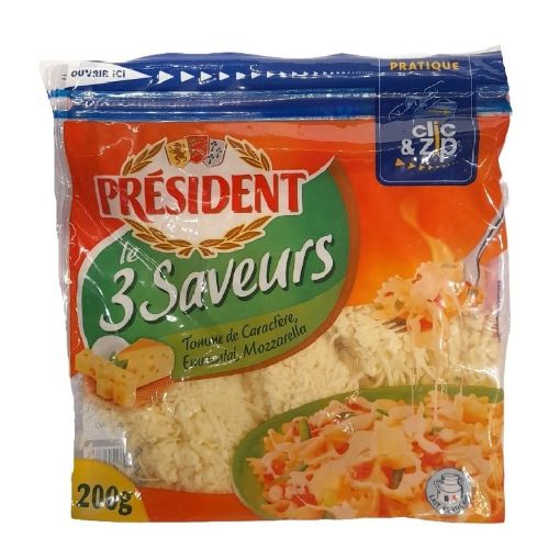 Picture of PRESIDENT FROMAGE RAPE LE 3 SAVEURS 200G