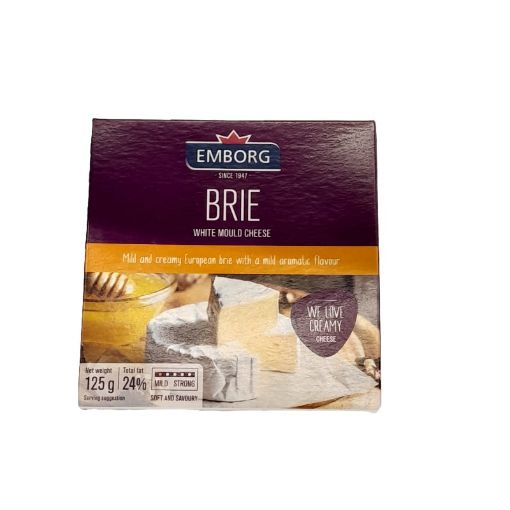 Picture of EMBORG BRIE WHITE MOULD CHEESE 125G