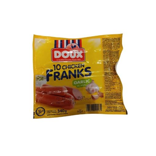 Picture of DOUX GARLIC CHICKEN FRANKS 340G