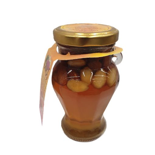 Picture of MINOS HONEY GLASS JAR ALMOND 250G